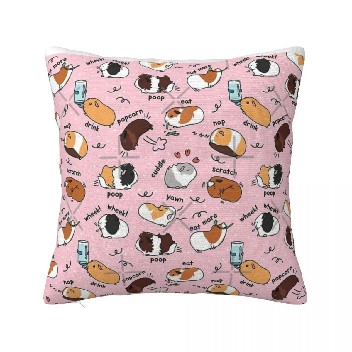 

Guinea Pig Daily To-Do List - Pink Pillow Sleeping Pillows Decorative Pillowcase Pillow Case Pillow Cover