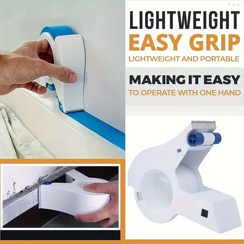New Painter Masking Applicator Dispenser Machine Adhesive Tape with Tape Cutting Tool for Repair and Beautify Crack in Tile