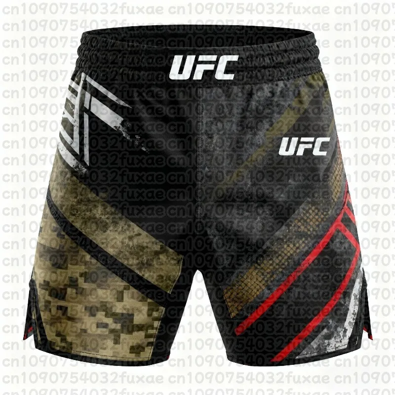 UFC New Fighting Competition Sports Men's and Women's Breathable Quick Drying Sweat Absorbing Boxing Training Shorts MOTO