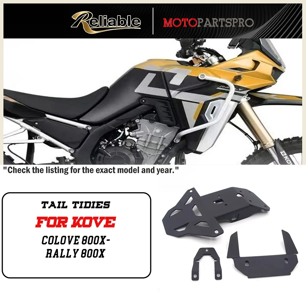 

Motorcycle plates holder For Kove 800X Rally Short Tail Fender License Plate Holder Short Tail Turn Signal Bracket Accessories