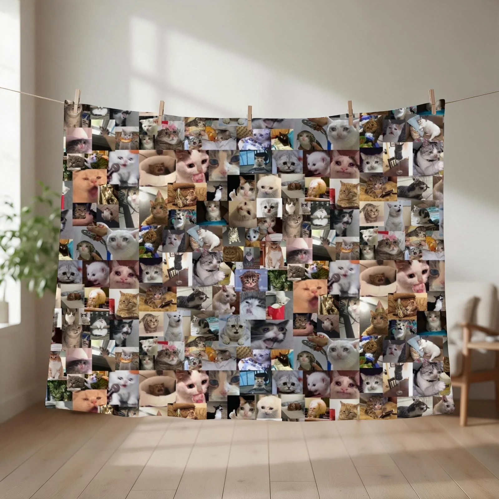 Ultimate Sad Cats (4K) Throw Blanket Blankets Sofas Of Decoration Furry Giant Sofa Soft Blankets