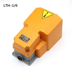 LTH-1/6 Interruttore a pedale Guscio in alluminio Parti di macchine utensili Punto argento Interruttore a pedale di ripristino industriale di energia elettrica