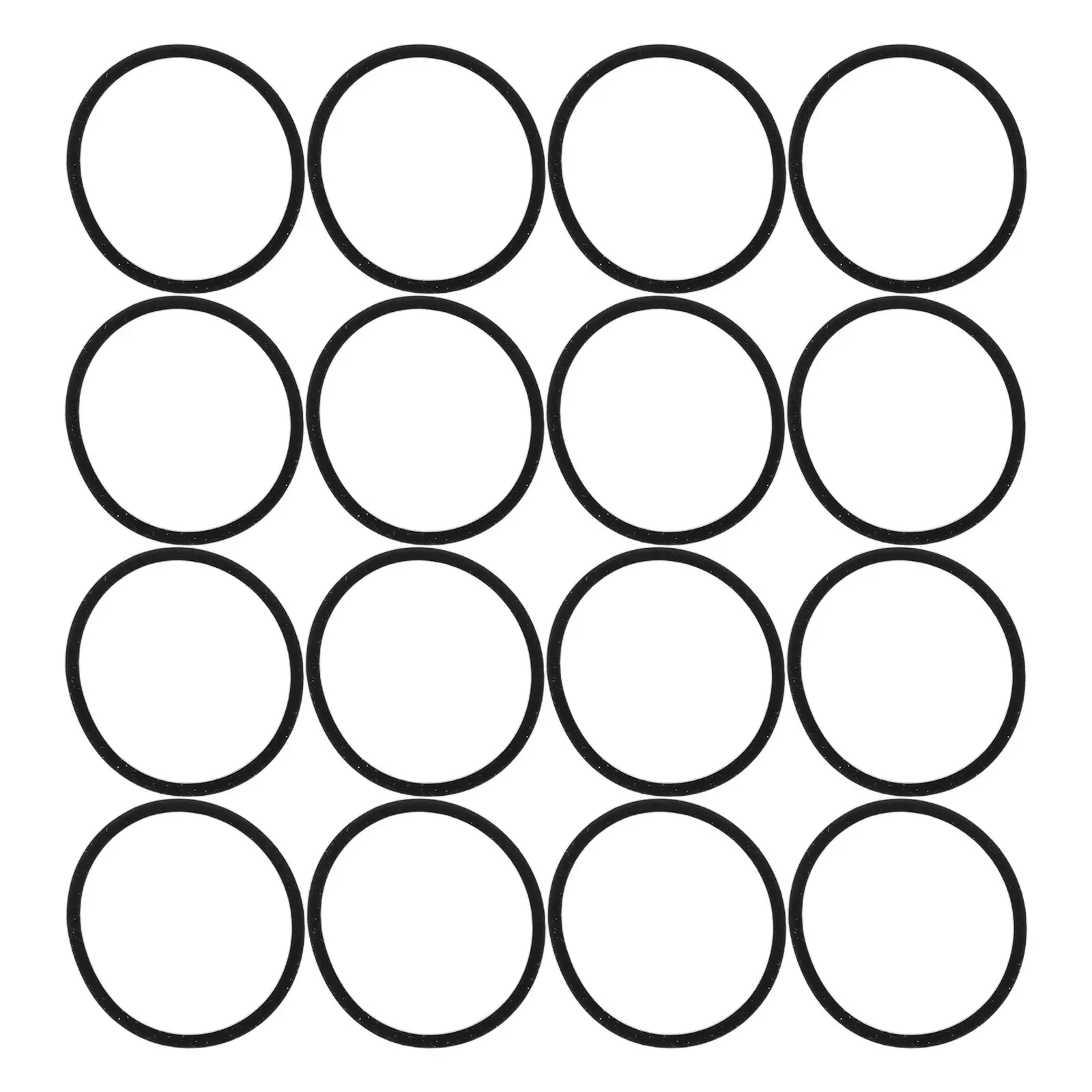 1000Pcs Silicone Cable Ties High Elasticity Cord Organizer Straps Cable Management Bands Reusable Office School Black