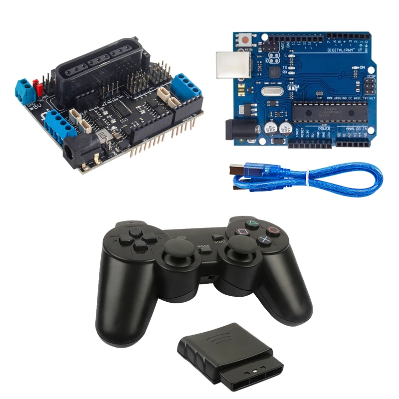new-shield-board-6-12v-with-4-channels-motors-and-8-channels-servos-for-esp32-ps2-joystick-rc-for-arduino-robot-car-or-robot-arm
