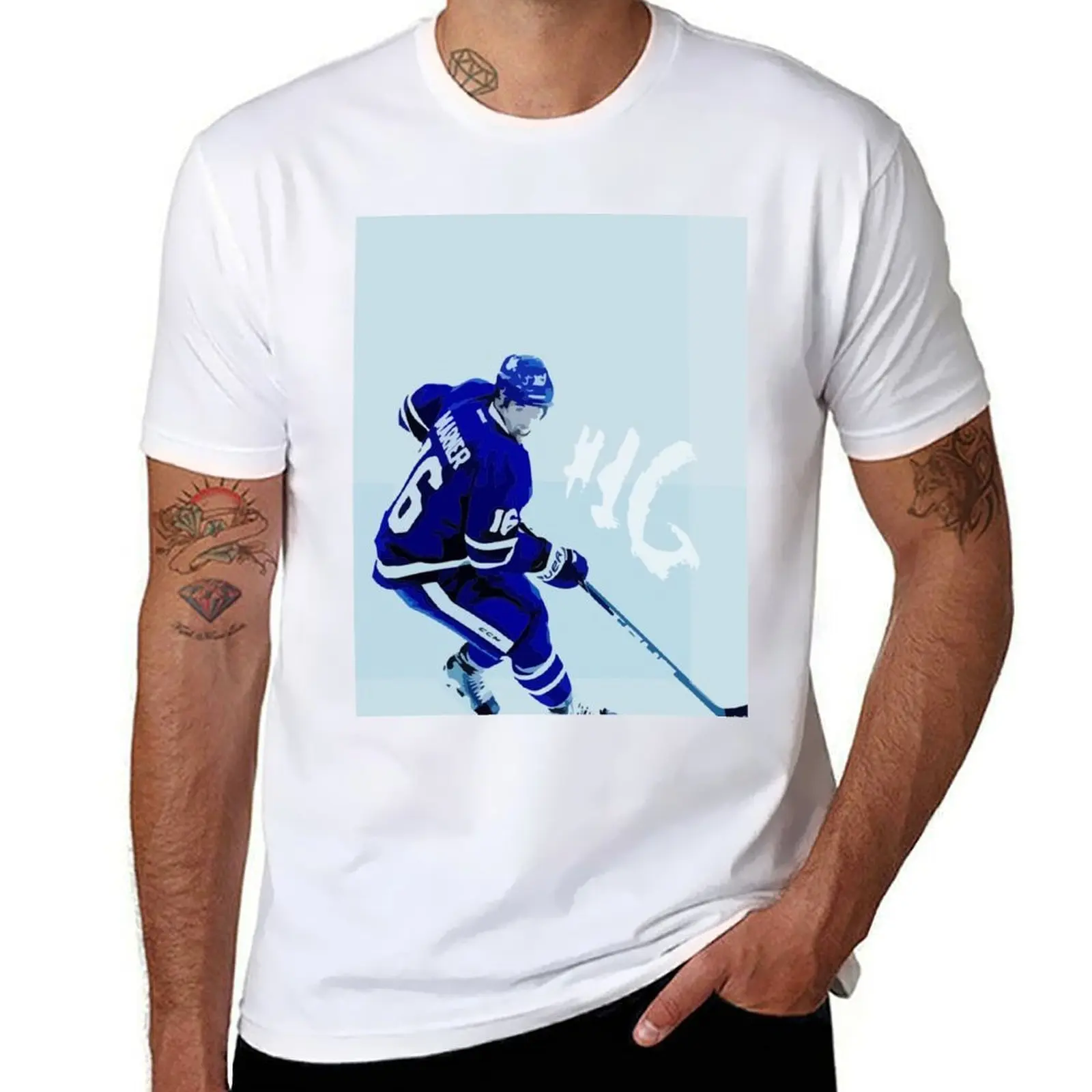 

Mitch Marner Painting T-Shirt t shirt man luxury anime t shirts oversize T-Shirt