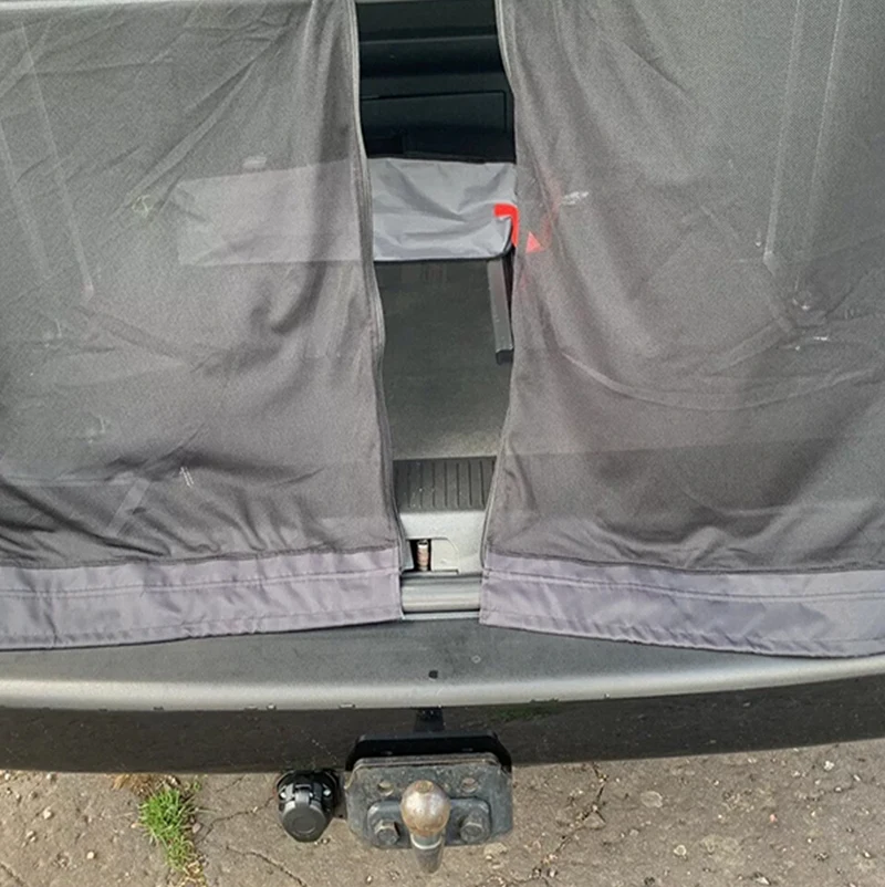 1pc RV Tailgate Barn Door Magnetic Insect Mosquito Fly Screen Net for VW T5 T6 Transporter Motorhome Caravan Camper Van RV Parts