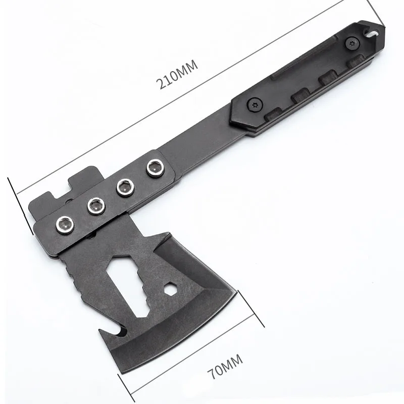Outdoor Mountaineering Multi-function Tactical Survival Axe Chopping Wood Camping Multi-purpose Life-saving Tool