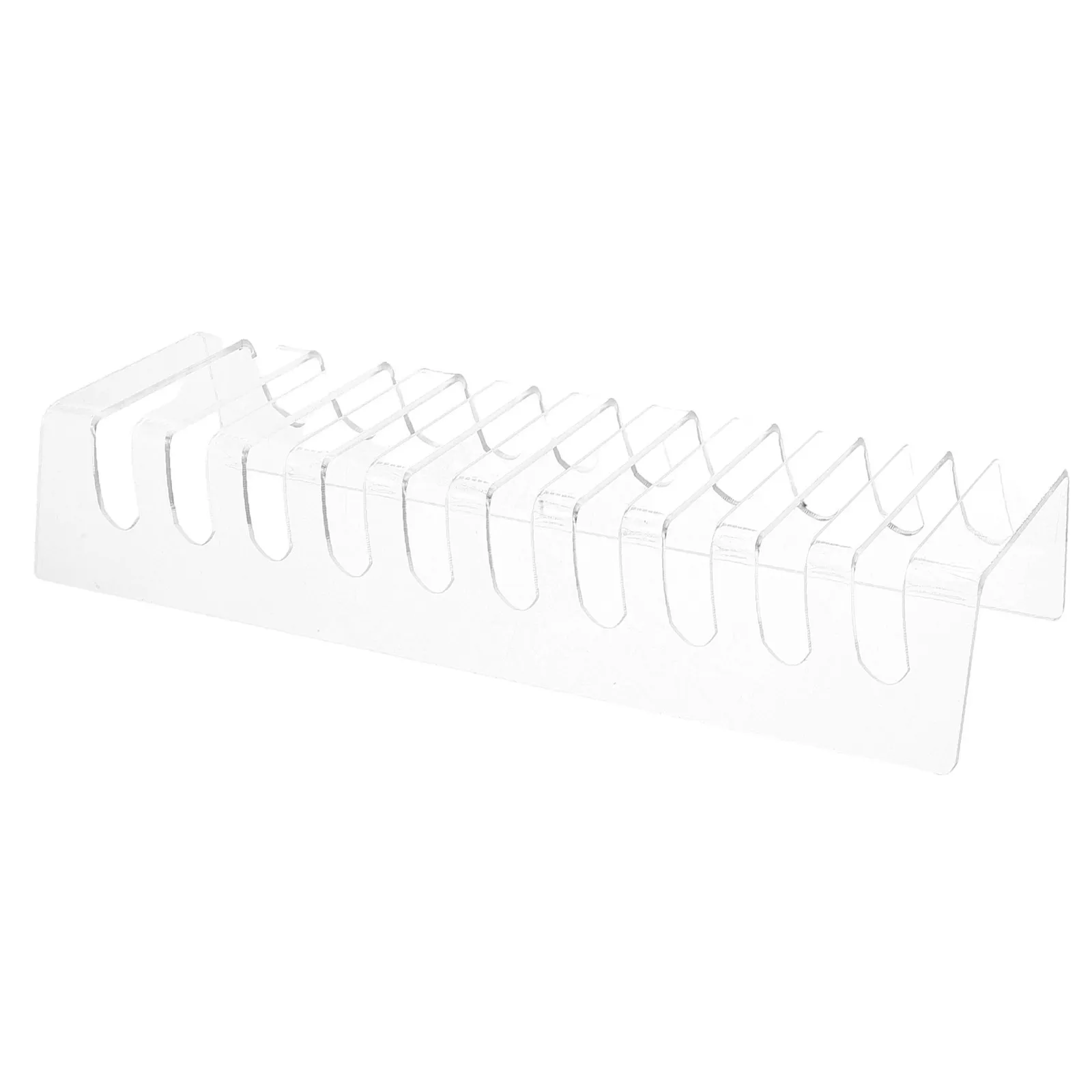 

Акриловая прозрачная подставка-органайзер для нескольких устройств с 10 отделениями, держатель для телефонов и планшетов, настольная подставка для хранения и демонстрации, зарядная станция