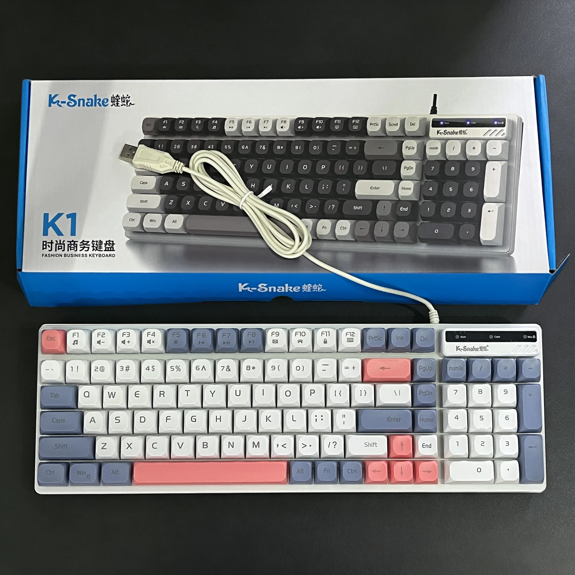 Teclado con cable de bloques d - Gaming Keyboard Non Mechanical reseña y precio