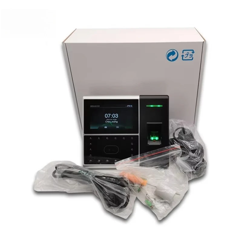 IFace302 آلات الحضور وقت الوجه البيومترية قارئ بصمات الأصابع على مدار الساعة التحكم الإلكتروني في الوصول للموظف #5
