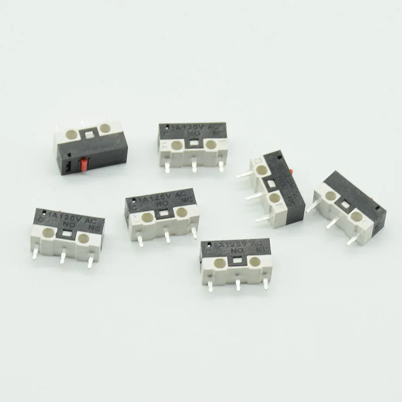 10pcs 12* 6 *6mm Limit Switch Push Button Switch 1A 125V AC  Switch 3Pins Long handle Roller Lever Arm SPDT  TIAIHUA