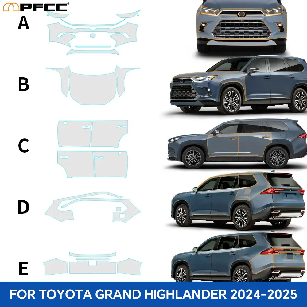 

PPF For Toyota Grand Highlander 2024-25 Anti-Scratch Protective Film TPU Car Body Sticker Paint Protection Film car accessories