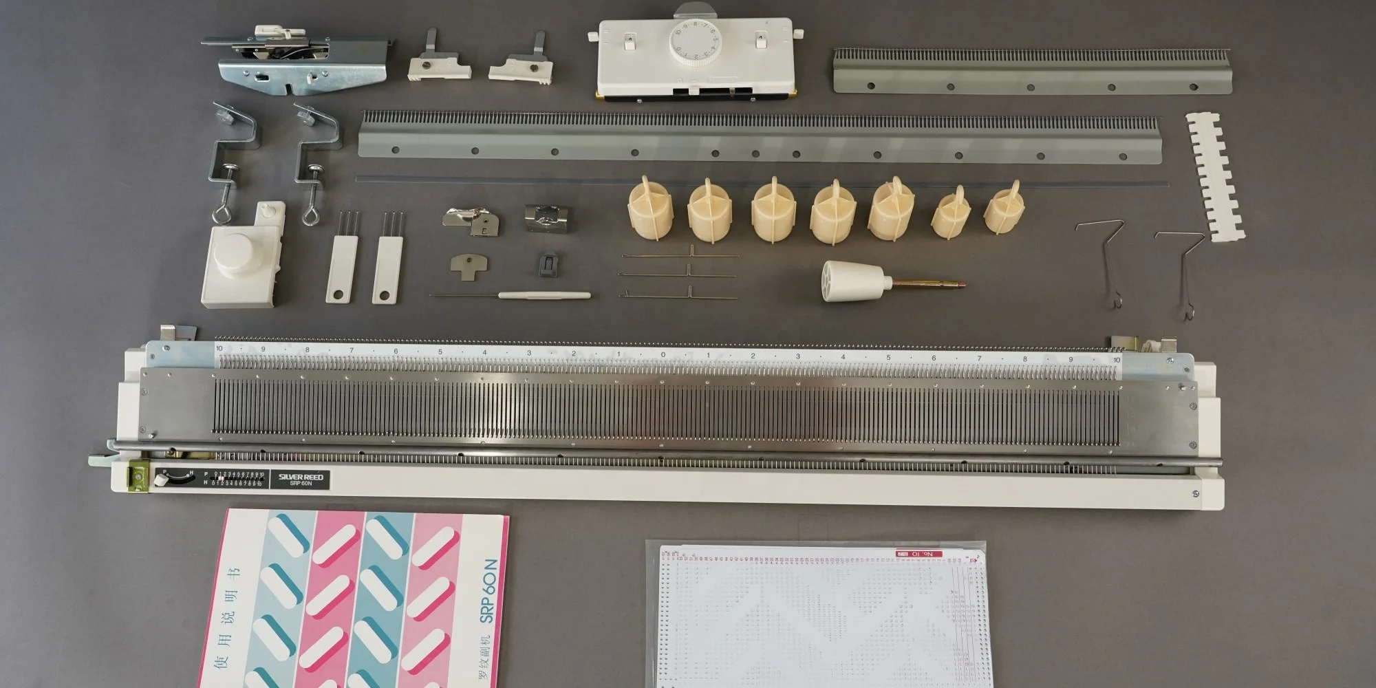 SK280 SRP60N YC6 4 Color Changer Knitting Machine Full Set Home Use Hand-Driven Knitting Machine Fashion Garment