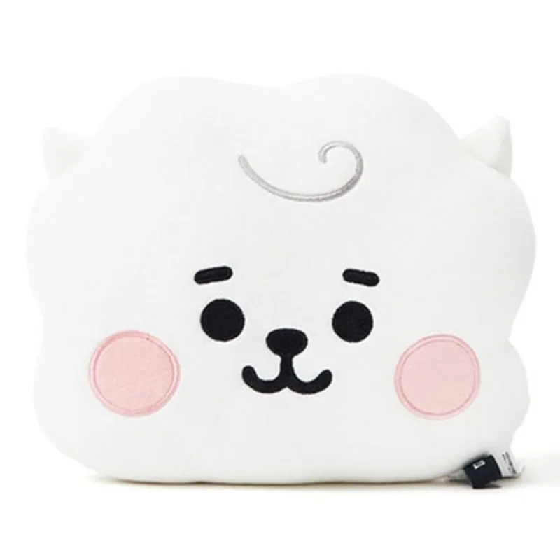 Almofada em Forma de Rosto BT21, Bonita e Criativa, Personalizada, Brinquedo de Apoio de Cabeça para Carro, Presente para Aniversário de Amigos