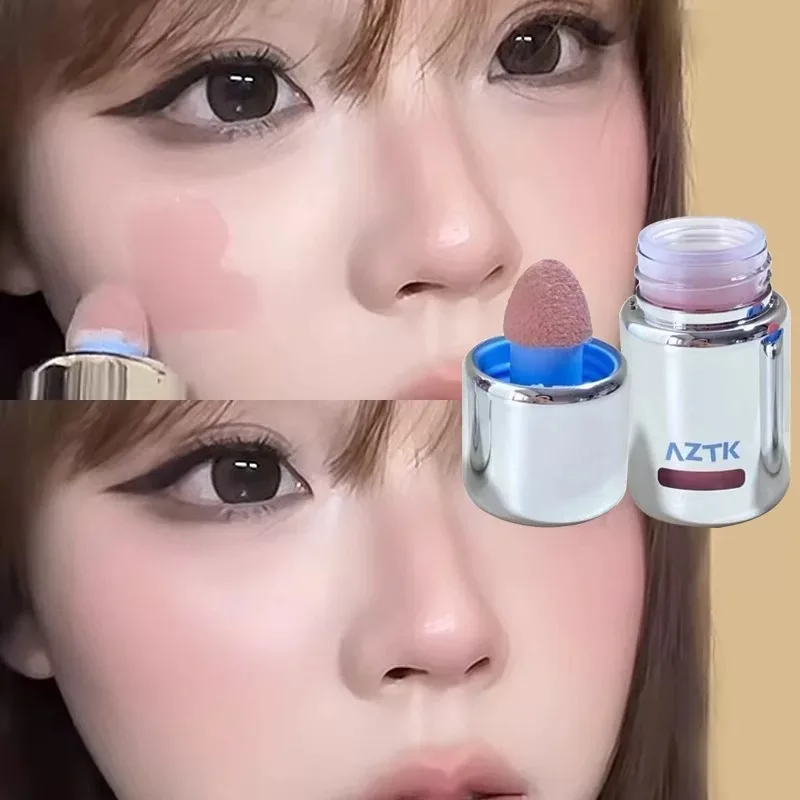 

AZTK Jello Pink Color Liquid Blusher Rendering Moisturizing Beauty Smooth Velvet Matte Pink Blusher Natural Easy To Smudge