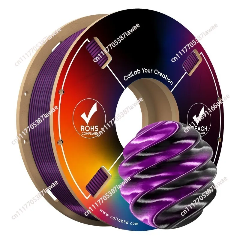 PLA silk two-color three-color four-color gradual change 1.75mm 3D printing consumables FDM printer general material