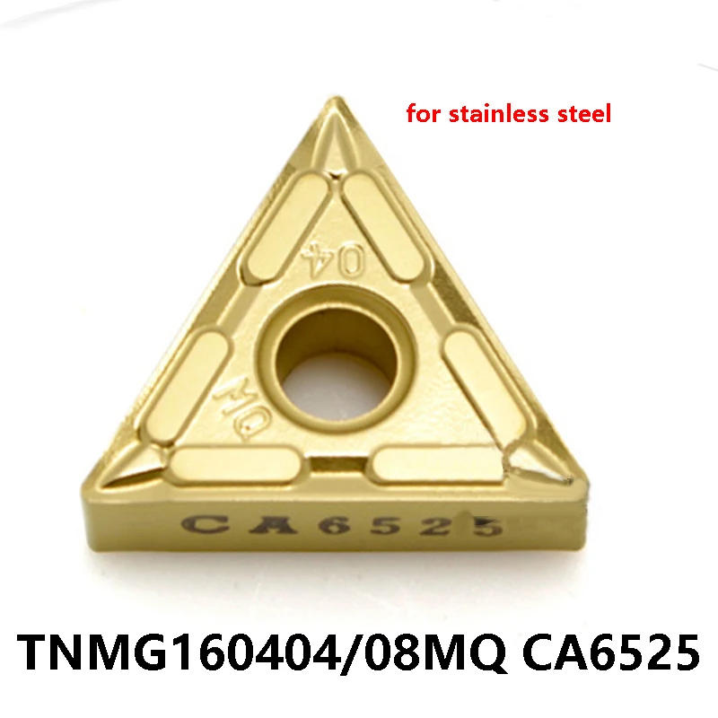 

Turning Lathe Tools Cutter Carbide Inserts TNMG160408 TNMG160404 MQ CA6525 TNMG Original TNMG160408MQ For Stainless Steel Holder