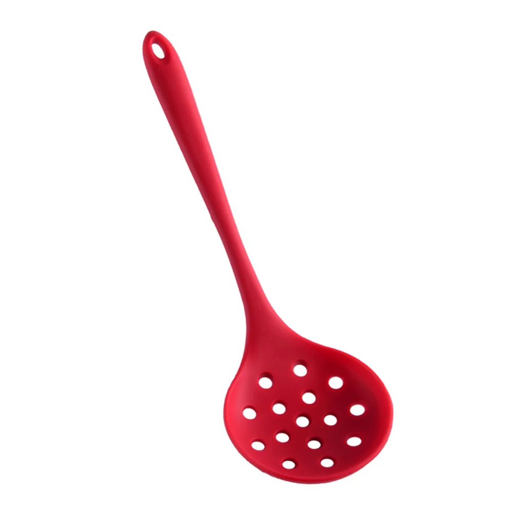 Hardened Spaghetti Colander Strainer Kitchen Spoon Cooking Skimmer 285X88CM Silica Gel Slotted Spoons for Scoop