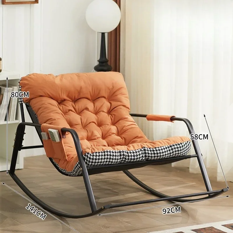 Lazy sofa sleepable reclining double rocking chair adult reclining chair balcony leisure chair living room rocking chair