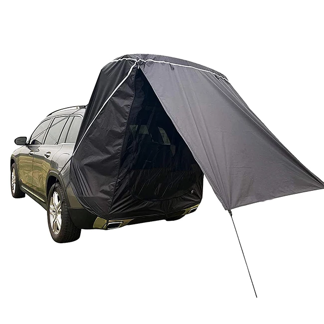 

New Portable Camping Pop up Car Tent Modern Car Tent Outdoor Sunshade Car Tailgate Tent SUV