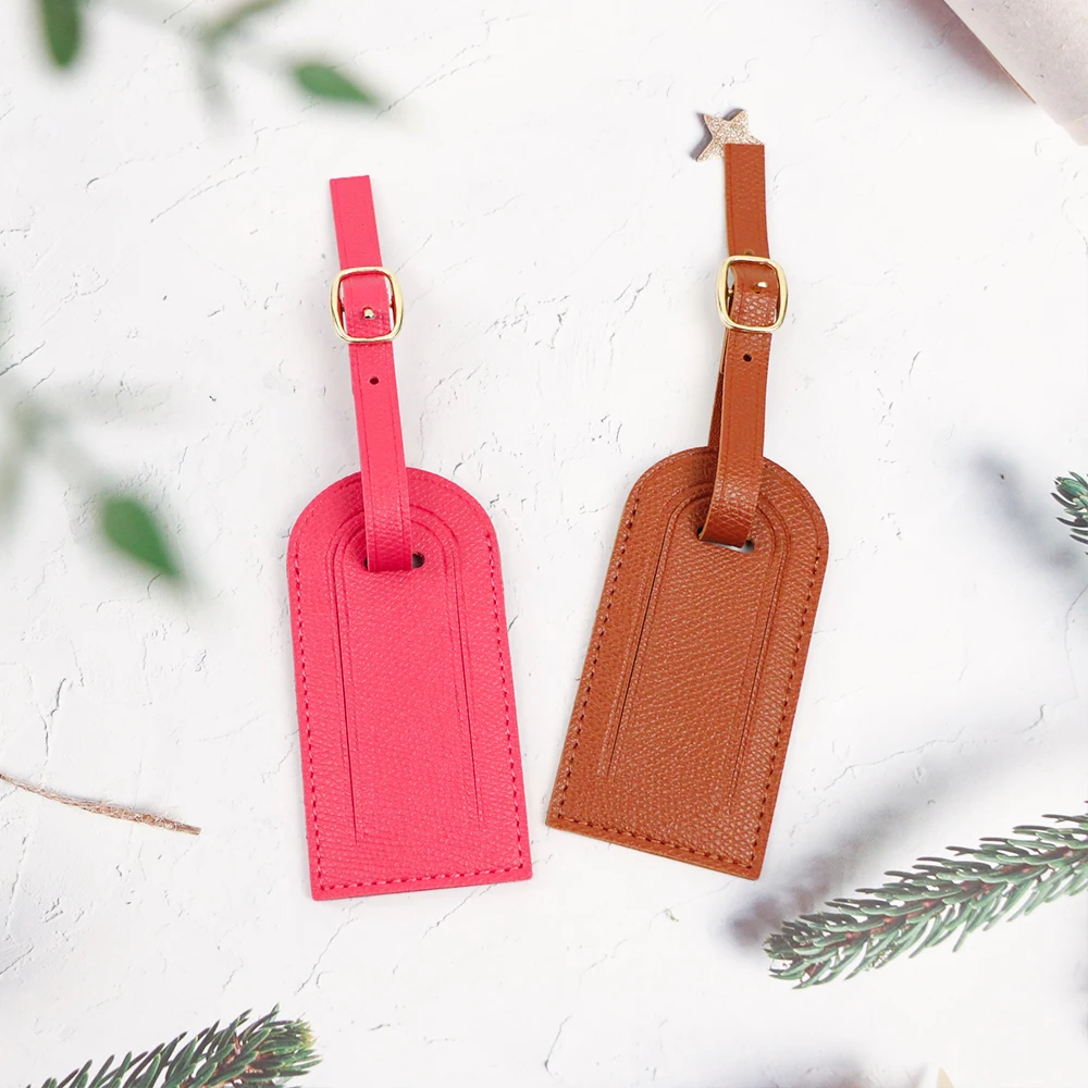 Personalisierte PU-Leder Damenhandtaschen, Gepäckanhänger, Anhänger, Anti-Verlust-Gepäckanhänger, Gepäckzubehör – Detail 12