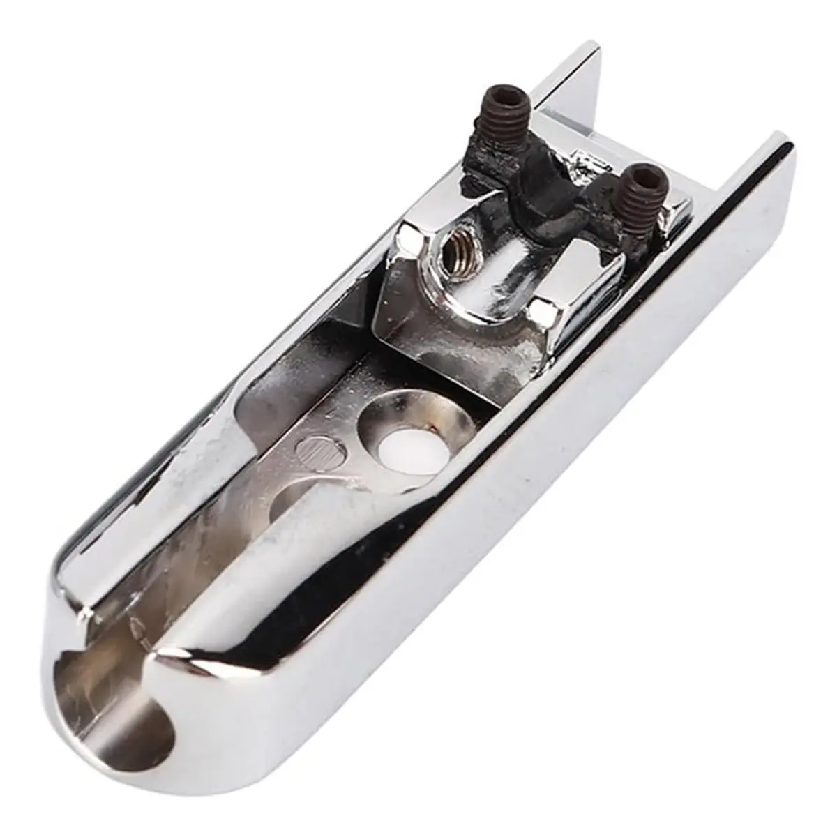4Pcs Electric Bridge Set, Individual Metal Saddles, Adjustable Height & Intonation for 4-String Guitar