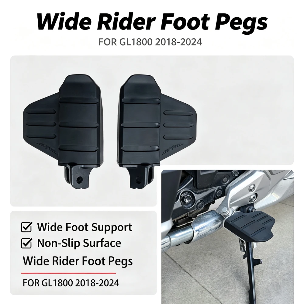 Goldwing GL1800 Accessories Highway Peg Mounts 2018-2024 For Honda GL 1800 Footrests Tour DCT Motorcycle Wide Rider Foot pegs