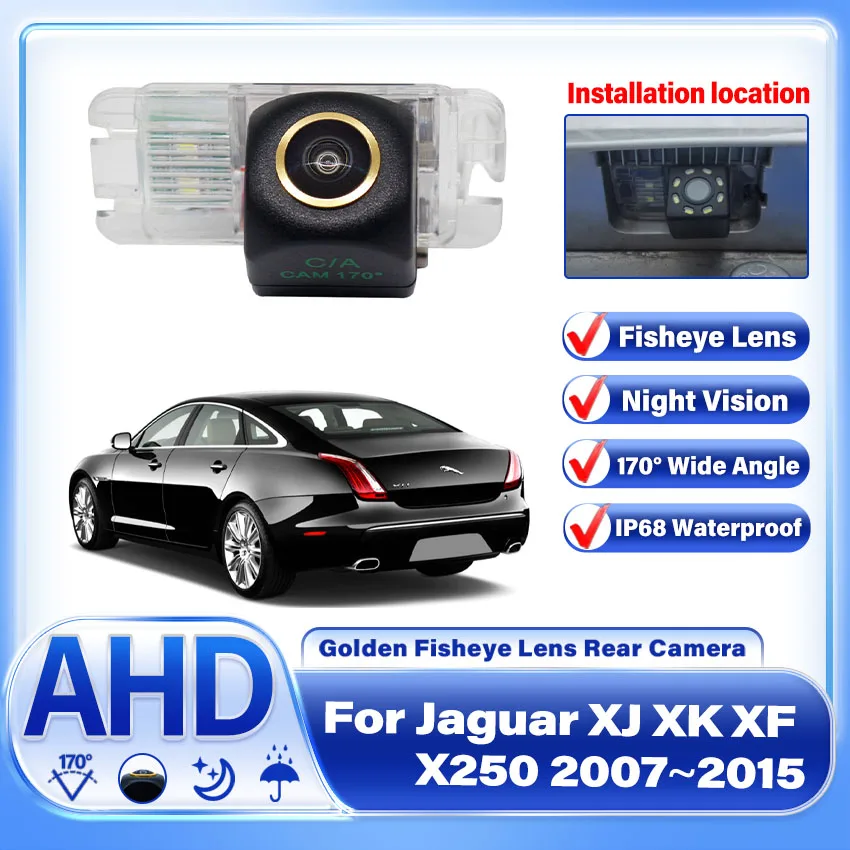 Waterproof Car AHD CCD Night Vision Rear View Parking Reverse Backup Camera For Jaguar XJ XK XF X250 2007~2012 2013 2014 2015