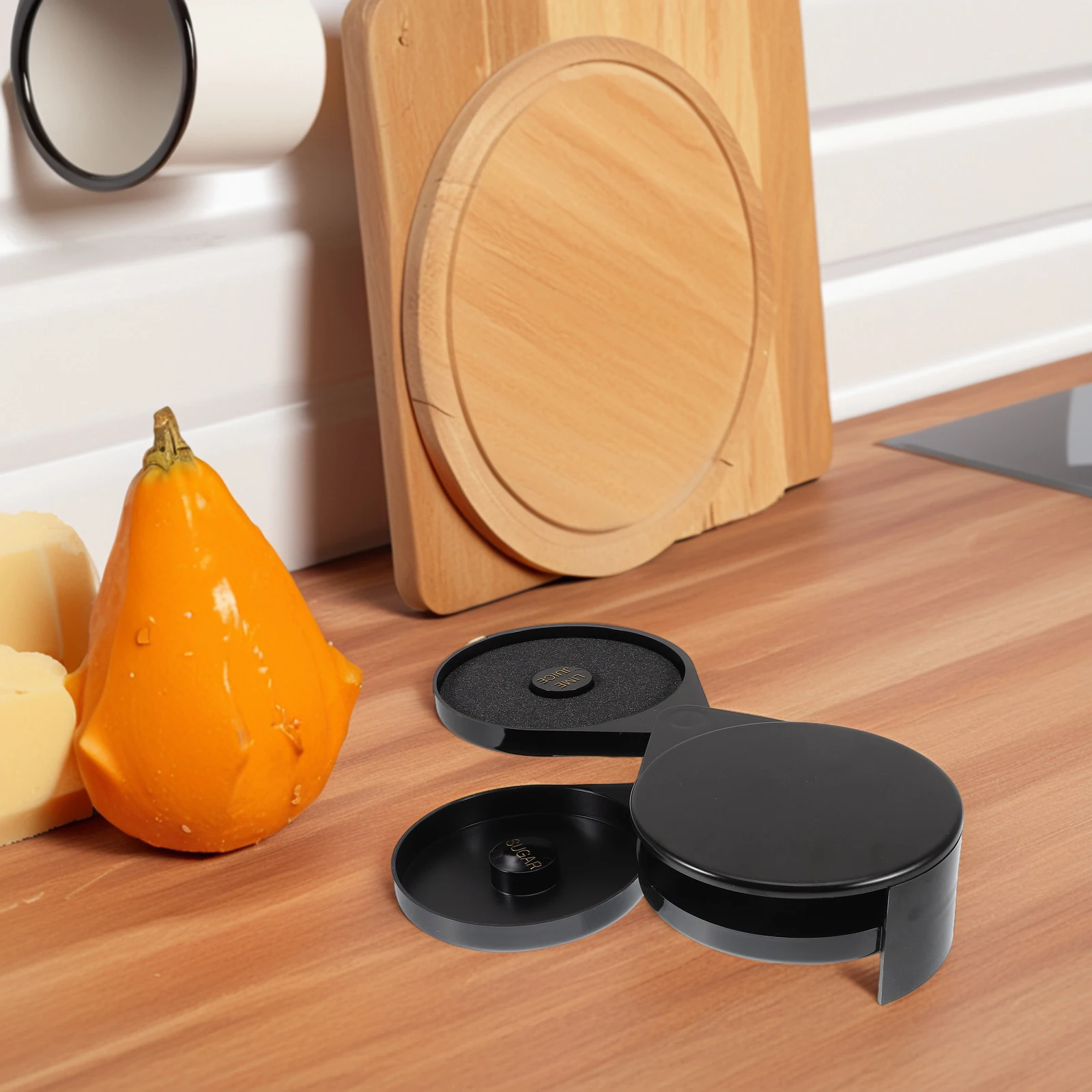 

3PCS Salt Rim Box Leakproof Plastic Condiment Container Kitchen ganizer Cocktail Sugar Storage Tool for Outdoor Home Bars Juice