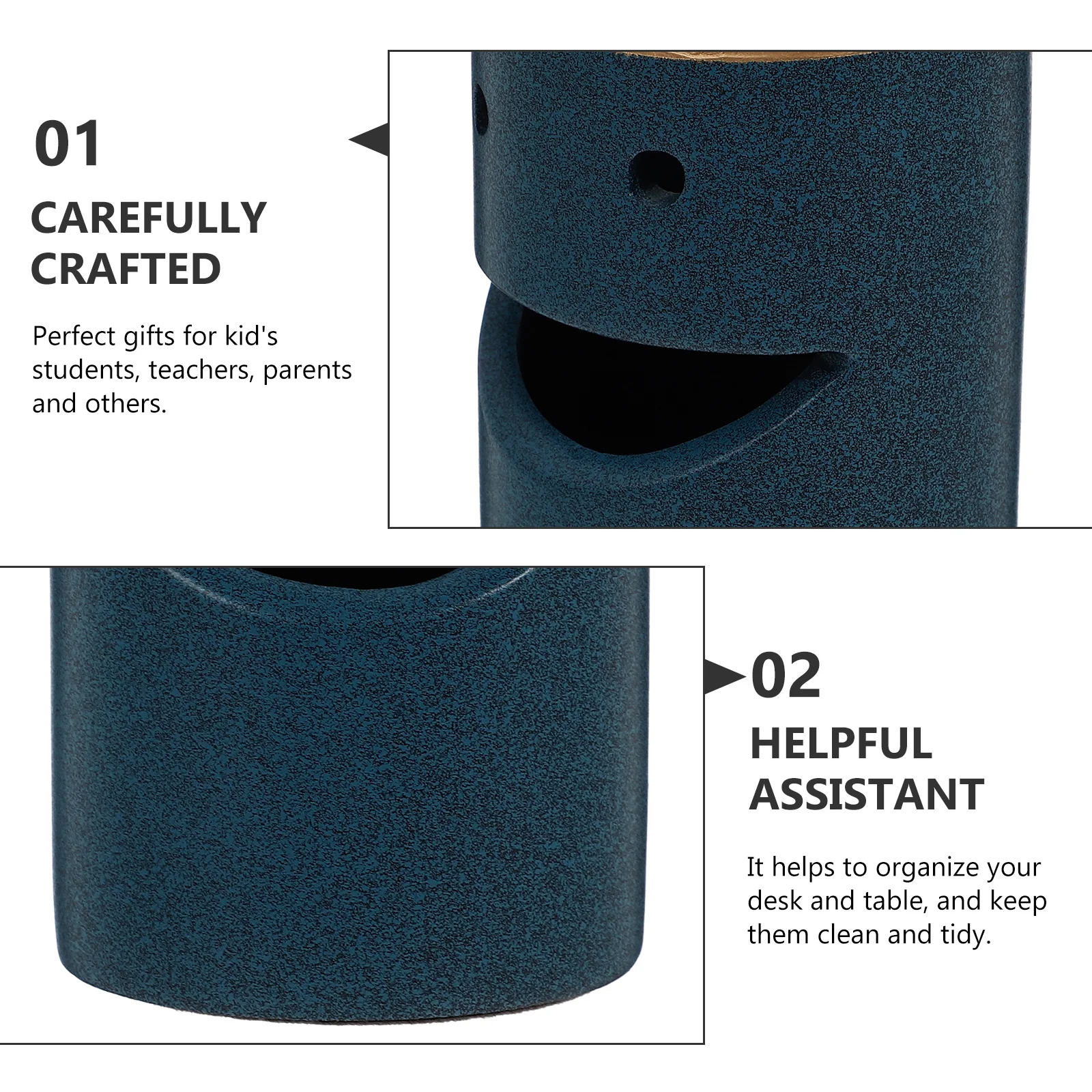 Suporte de caneta multiuso escritório adorável marca organizador lápis desktop recipiente útil
