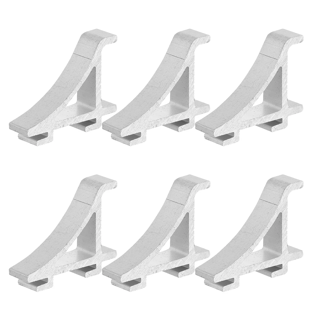 

6pcs Shelf Clips Aluminum for Refrigerator Freezer Hooks Maximize Storage Commercial Fridge Parts Metal Shelving