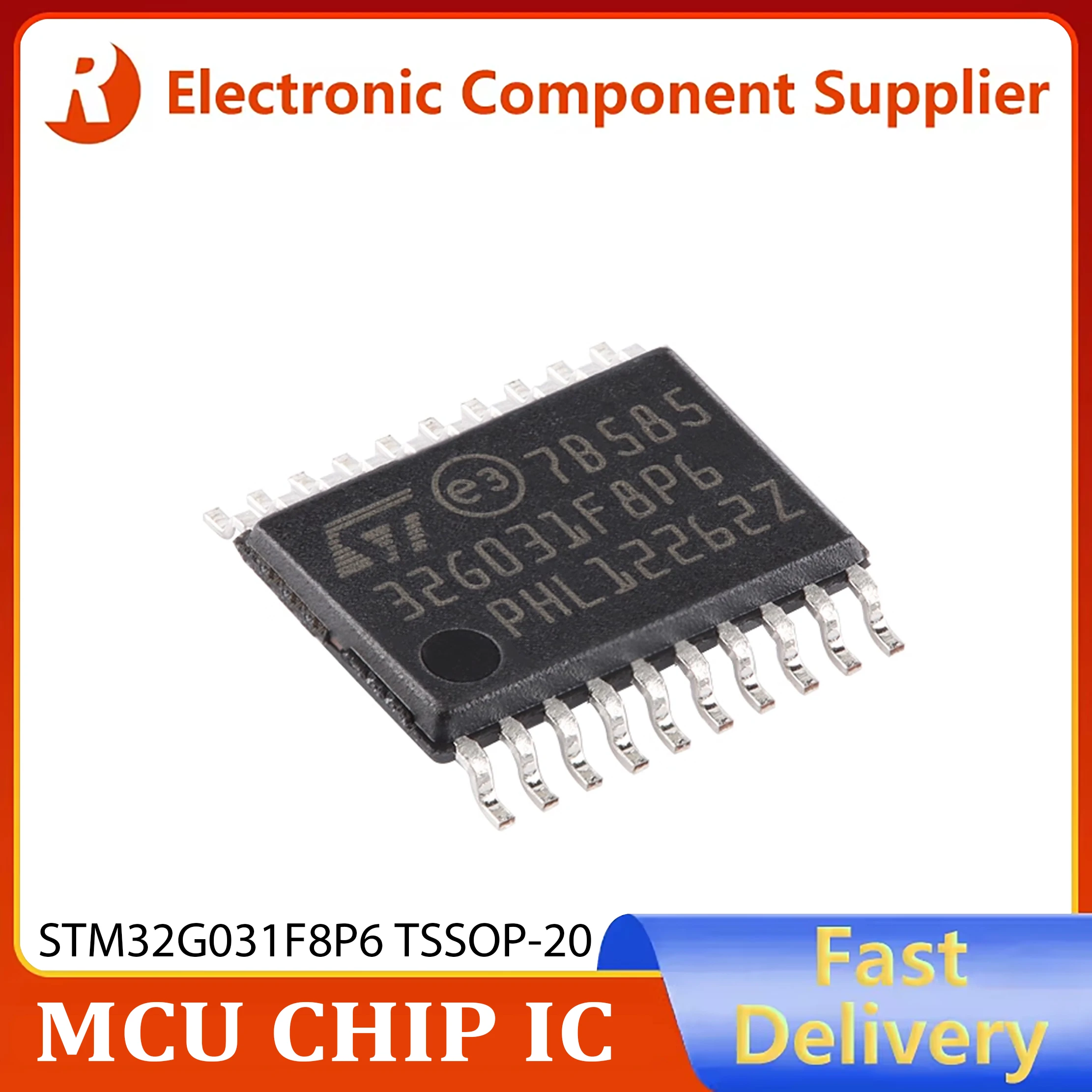 5pcsGenuine STM32G031F8P6 TSSOP-20 ARM Cortex-M0+ 32-bit Microcontroller Unit (MCU) in stock