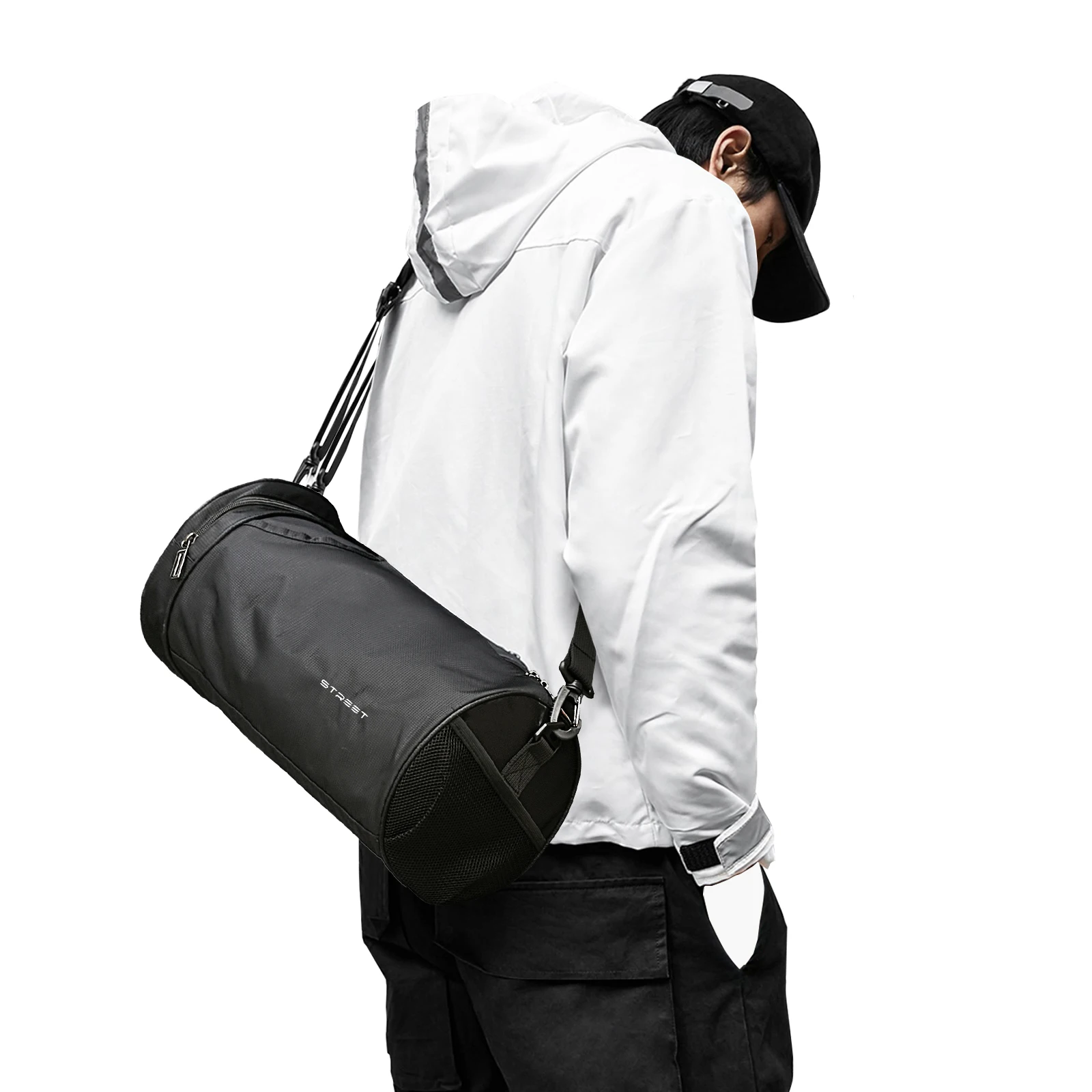 

Large Basketball Bag with Ball Holder & Shoes Compartment for Men Women Gym Backpack Duffel Bag Waterproof Weekend work out Bag