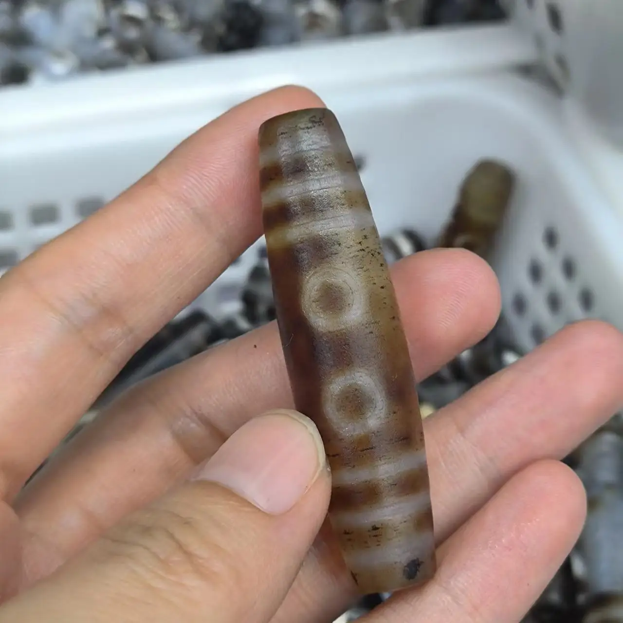 1pcs/lot Natural Old Agate Dzi Pendant carved guanyin Tibetan style diy necklace jewelry precious accessories amulet folk-custom