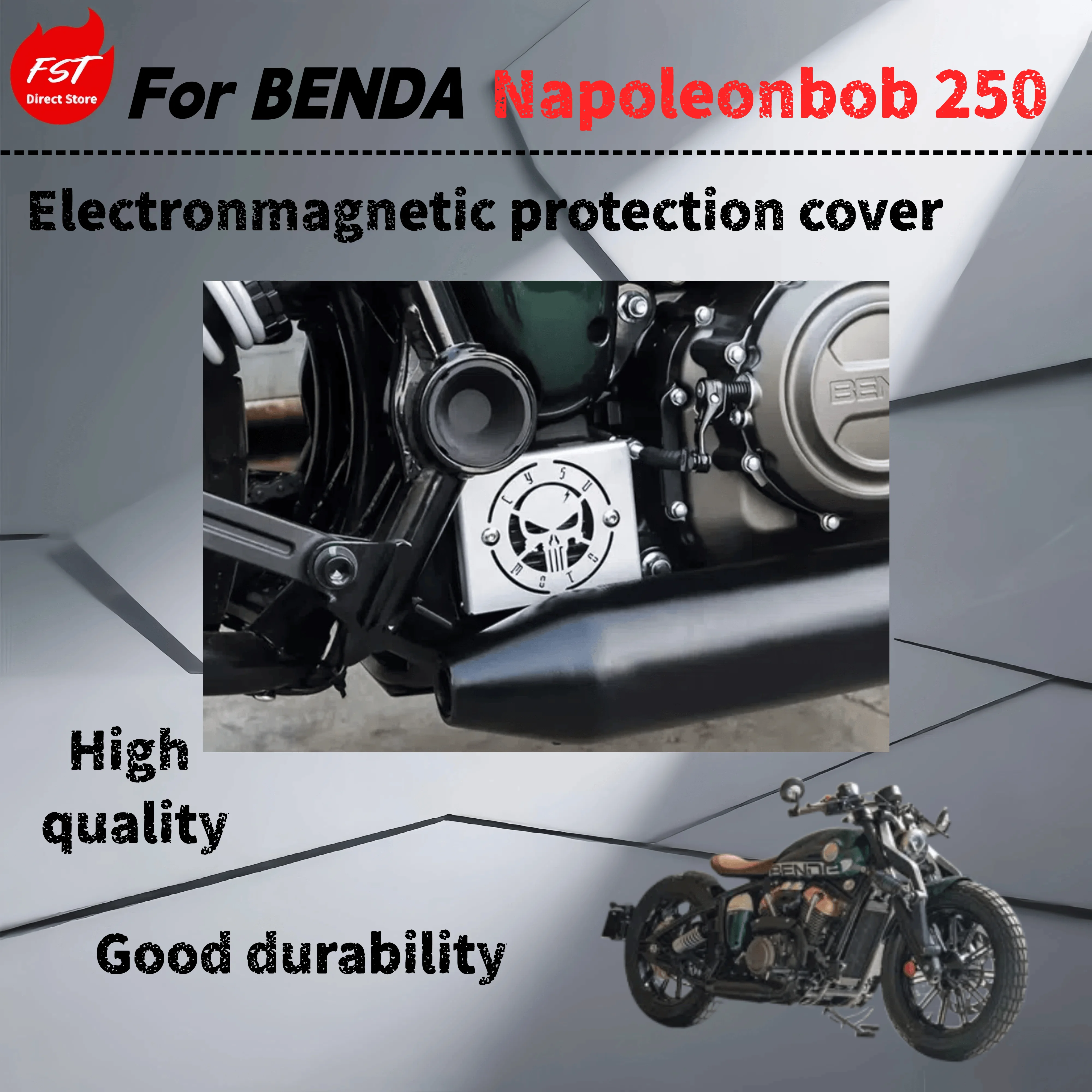 

For Benda Napoleonbob 250 battery cover, shield decoration cover, protective cover modification accessories