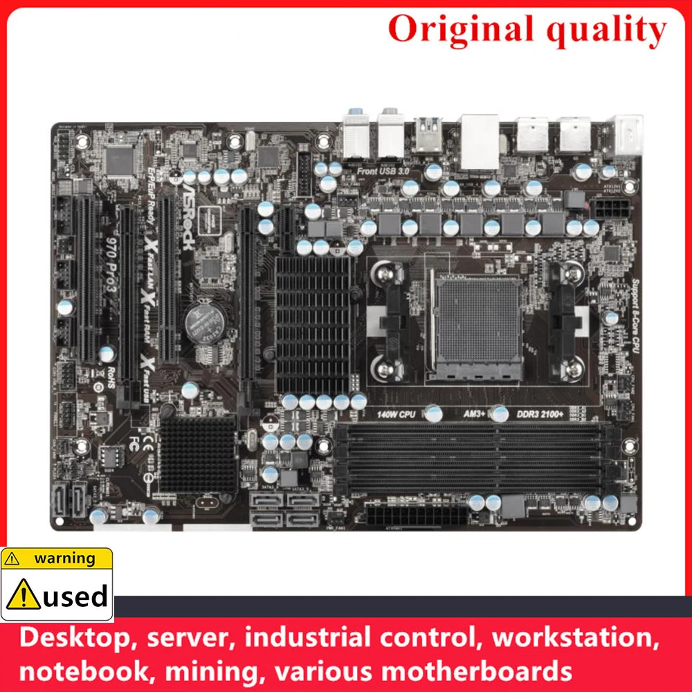 

Used For ASRock 970 Pro3 R2.0 Motherboards Socket AM3+ DDR3 32GB For AMD 970 Desktop Mainboard SATA III USB3.0