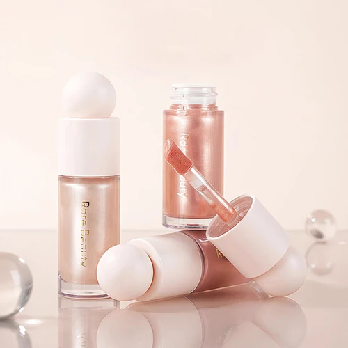 Resaltador líquido 3 en 1, crema de colorete líquido, doble uso, resistente al agua, brillo de labios, maquillaje ligero hidratante suave