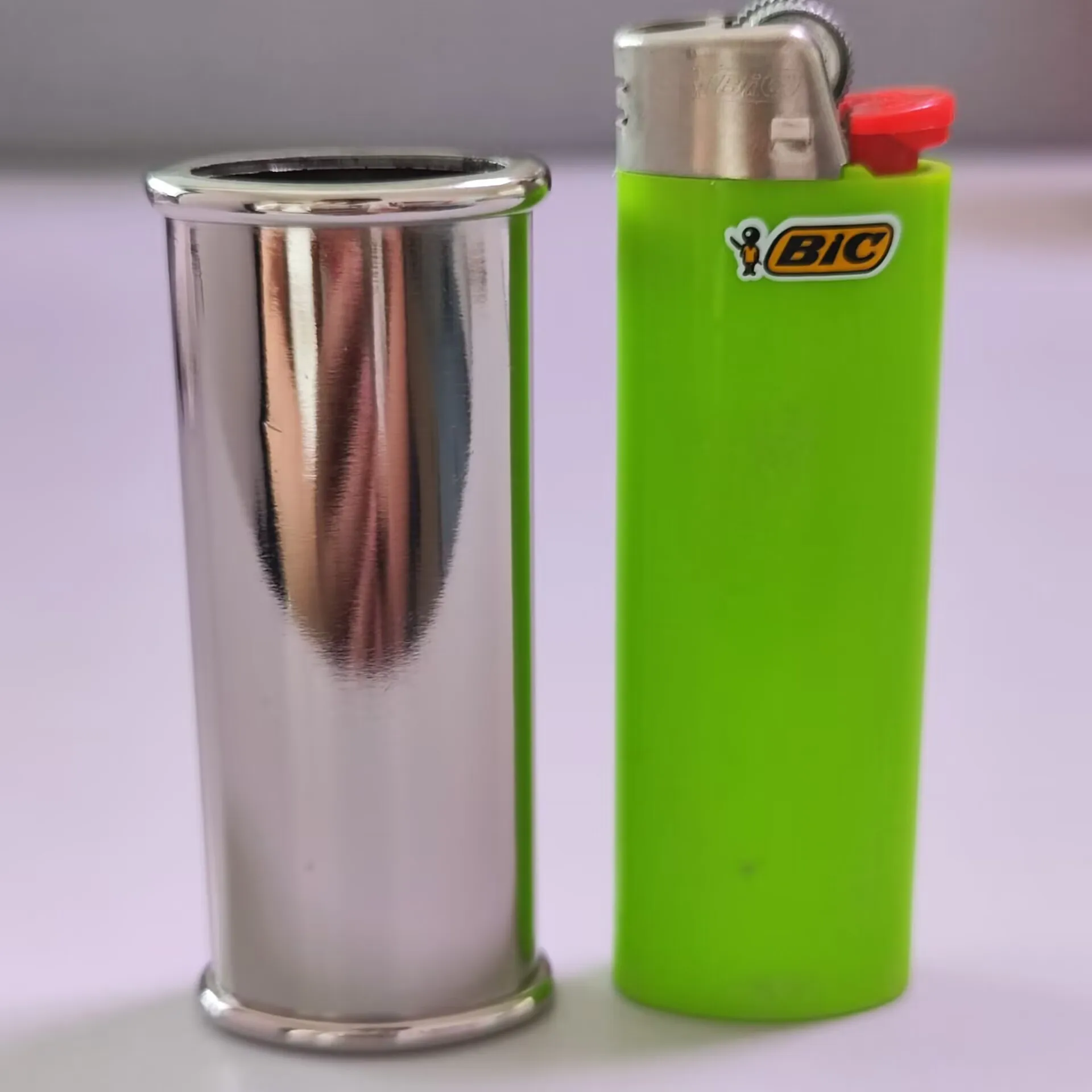 New 1Pc Metal Lighter Case Cover for BIC J6 Lighter Cover Case Shell Gold Cover Gift
