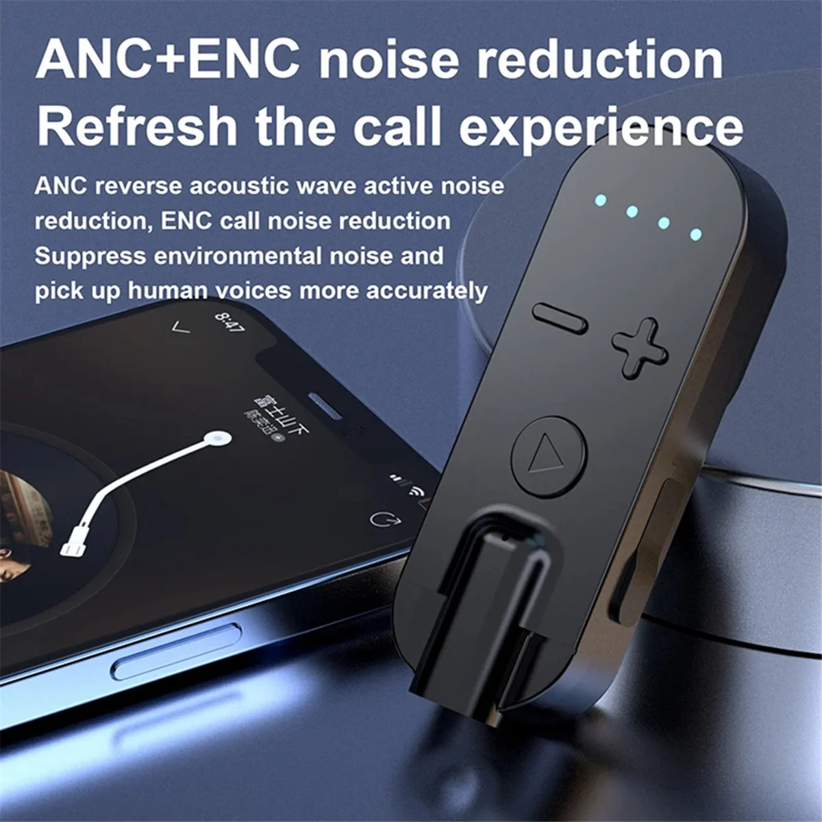 

Новый беспроводной аудиоприемник Lavalier Bluetooth 5,2 3,5 мм AUX с микрофоном с шумоподавлением игровой/музыка/стереоадаптер вызова черный