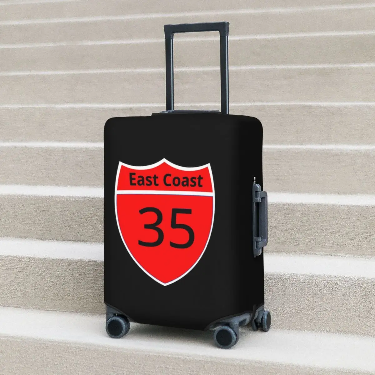 الطريق السريع 35 الساحل الشرقي غطاء حقيبة حماية مرونة رحلة الأمتعة حامي يغطي لمدة 18-32 بوصة