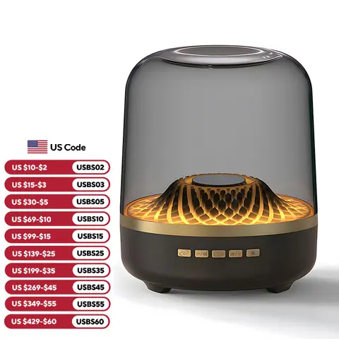 5th Glass Bluetooth Speaker Subwoofer Colorful Home High Volume Wireless Smart Computer Speaker ﻿Electronics Desk Accessories