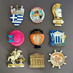 Greece Refrigerator Stickers Creative Acropolis Refrigerator Magnetic Sticker Resin Fridge Magnet Home Decoration Souvenirs