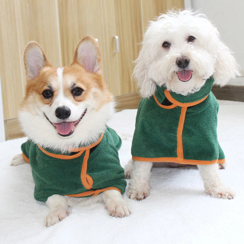 

Pet Bathrobe Large Dog Body Wrap After Bath, Absorb Water, Dry and Breathe, Clean Dog Bathrobe in All Seasons