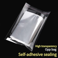 Clear Self Adhesive Bag Resealable Waterproof Gift Food Candy Pacakging OPP Plastic Bag Cellophane Storage