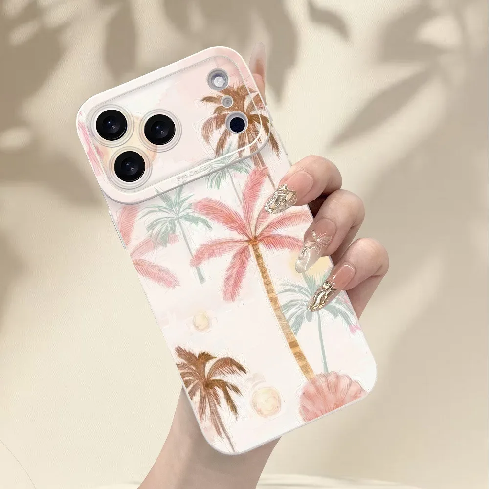 

Tropical Beach Colorful Palm Trees Print Phone Case For Xiaomi Redmi Note 14 13 12 Pro Plus 5G 12S 11 10 Redmi 14C 13C 12C Cover