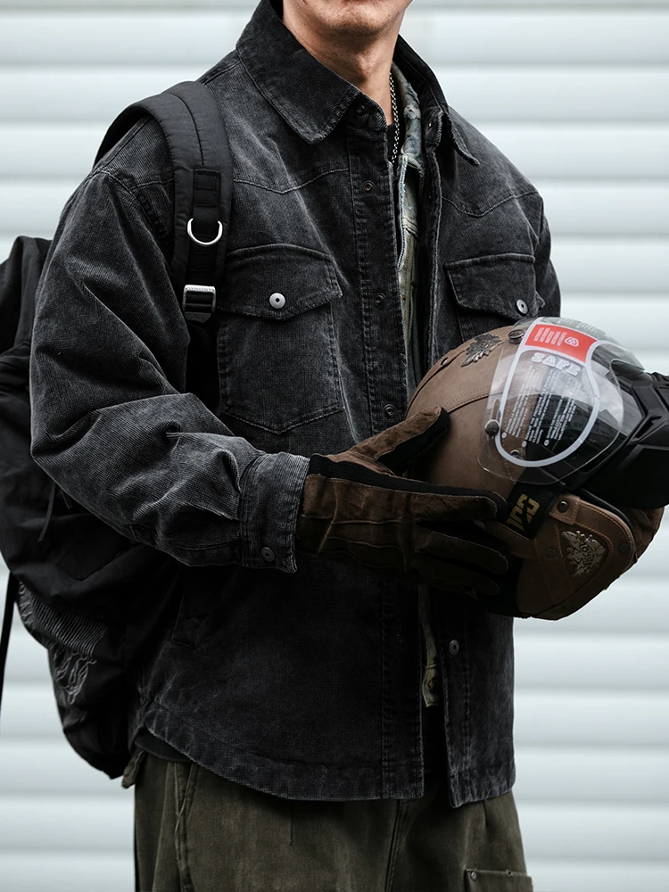 سترة رجالي يابانية عتيقة مغسولة سروال قصير للخريف والشتاء بطة بيضاء خفيفة الوزن دافئة عالية الجودة معطف مبطن منتفخ