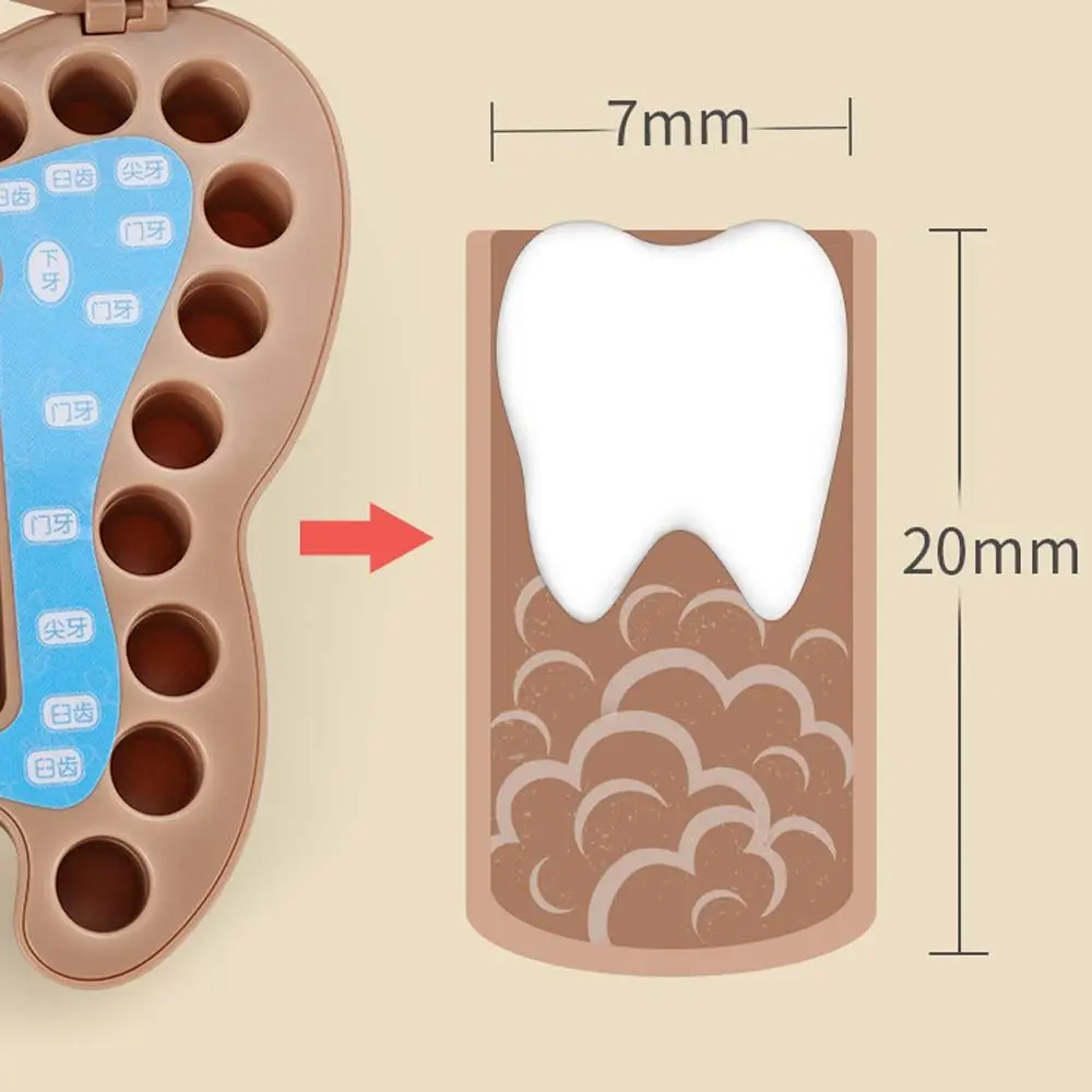 Caja de recuerdos de dientes de bebé para almacenar mordedores, regalos de recuerdo para bebés, caja de dientes de leche para niños, regalo