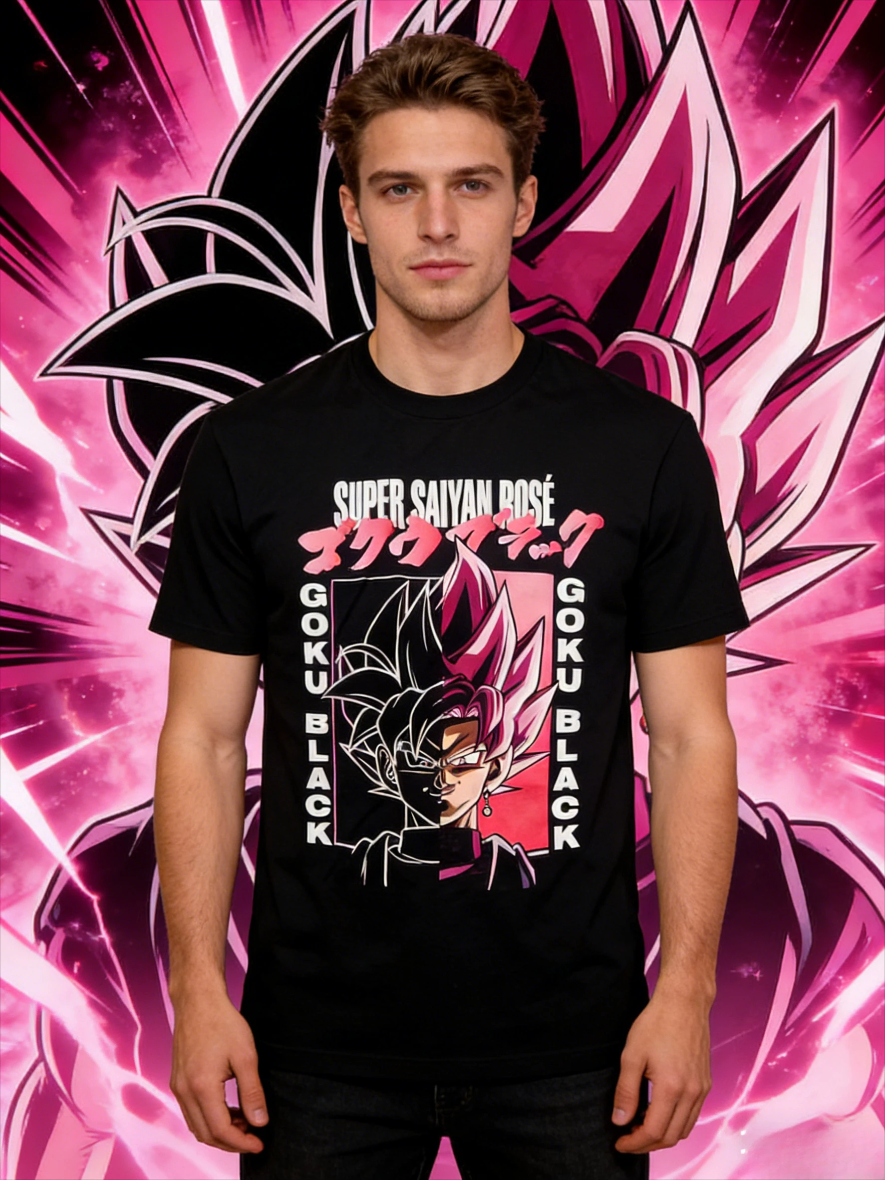 2026Summer Dragon Ball Vintage Anime TShirt Mens Pure Cotton Loose Casual Goku Super Saiyan3 & Shenron Tee for Daily Sports Wear - view 3