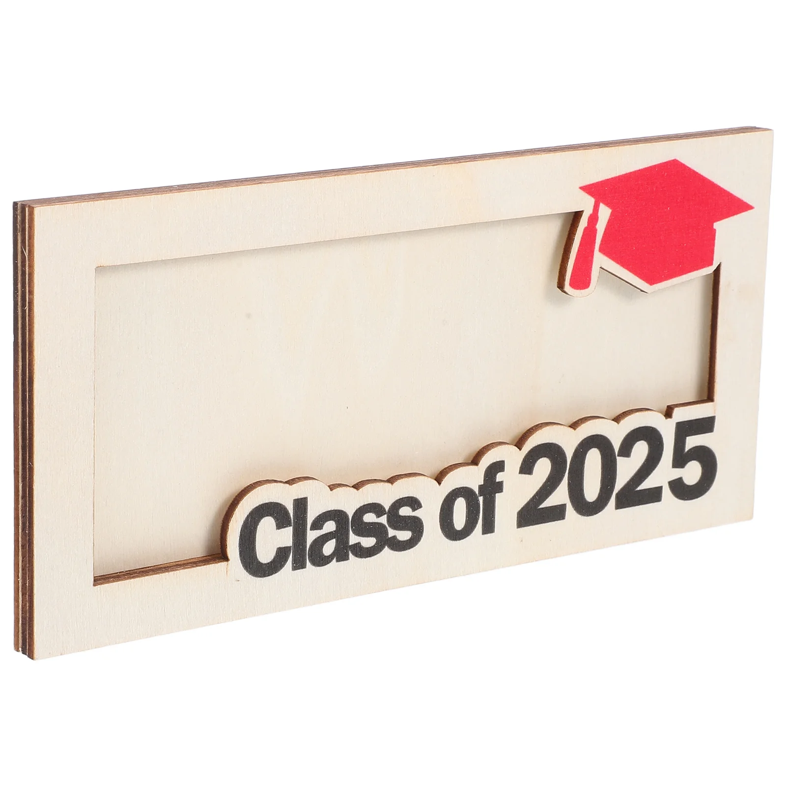 Graduation Season Wooden Money Clip Men's Wallets Graduate Decoration Business Card Holder for Pocket Ornament Handheld Man