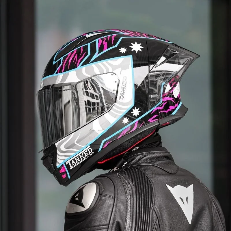 

Helmet Motorcycle Full Helmet Motorcycle Riding Racing Helmet for Men and Women All Seasons